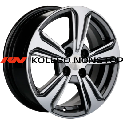 Khomen Wheels 6x15/4x100 ET46 D54,1 KHW1502 (Solaris II) G-Silver-FP