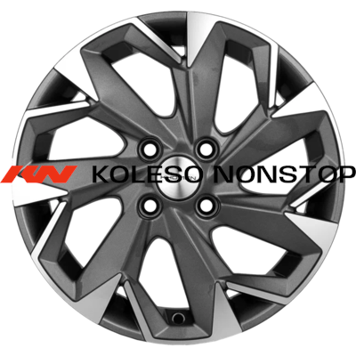 Khomen Wheels 6x15/4x100 ET39 D56,6 KHW1508 (Cobalt) Gray-FP