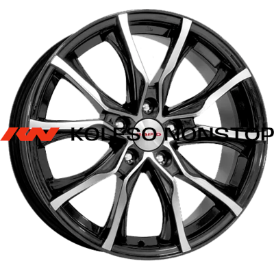 K&K 7,5x17/5x120 ET34 D72,6 Твист-оригинал (КС697М) Алмаз черный