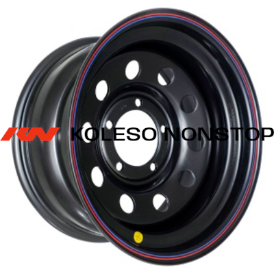 Off-Road Wheels 7x15/5x139,7 ET25 D110 УАЗ Черный (треуг. мелкий, с увелич.полкой под суппорт)