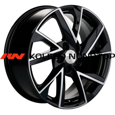 Khomen Wheels 7x17/5x108 ET40 D54,1 KHW1714 (Москвич 3) Black-FP
