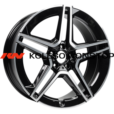 INCH 9x20/5x112 ET44 D66,56 ULF-R09 Gloss Black Machined Face (ZJH) FlowForming