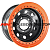 Off-Road Wheels 8x16/5x150 ET-3 D113 Тойота Ленд Крузер 100 черный с бедлоком (оранжевый)