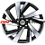 Khomen Wheels 7,5x18/5x114,3 ET45 D66,1 KHW1801 (Teana/X-trail) Black-FP