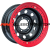 Off-Road Wheels 10x15/5x139,7 ET-44 D110 УАЗ черный с бедлоком (красный)