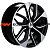 Khomen Wheels 7x17/5x108 ET43 D65,1 KHW1703 (DFM AX 7) Black-FP