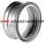 Asterro 9x22,5/0x0 ET130 D0 0900 Silver (0900) под клин, МАЗ
