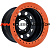 Off-Road Wheels 8x16/6x139,7 ET-19 D110 Тойота Ниссан с бедлоком (оранжевый) черный