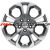 Khomen Wheels 6,5x17/5x114,3 ET50 D66,1 KHW1711 (Arkana/Kaptur) Gray-FP