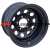 Off-Road Wheels 8x16/5x150 ET-14 D113 Тойота Ленд Крузер 100 черный с бедлоком (красный)