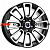 K&K 6x15/4x100 ET45 D56,6 Неман-оригинал (КС717) Алмаз черный