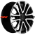 Khomen Wheels 7,5x18/6x139,7 ET30 D106,1 KHW1805 (Fortuner/Hilux) Black-FP